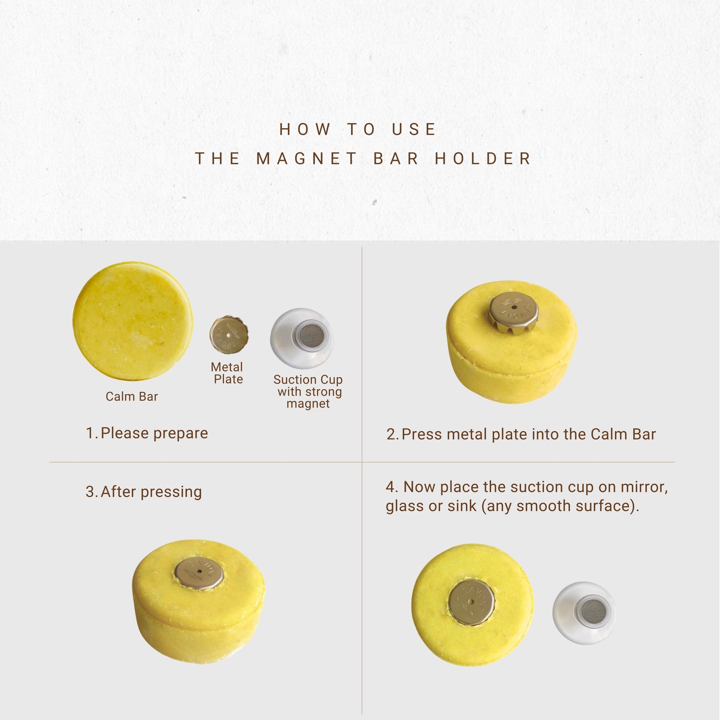 CALM - 5-IN-1 -THE HOME SET - BAR + 1  HOLDER